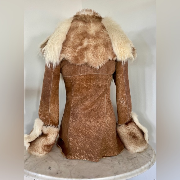 Amazing🌟 ARMANDO DIAZ Italian Designer Shearling Leather and Fur Jacket - Picture 3 of 11
